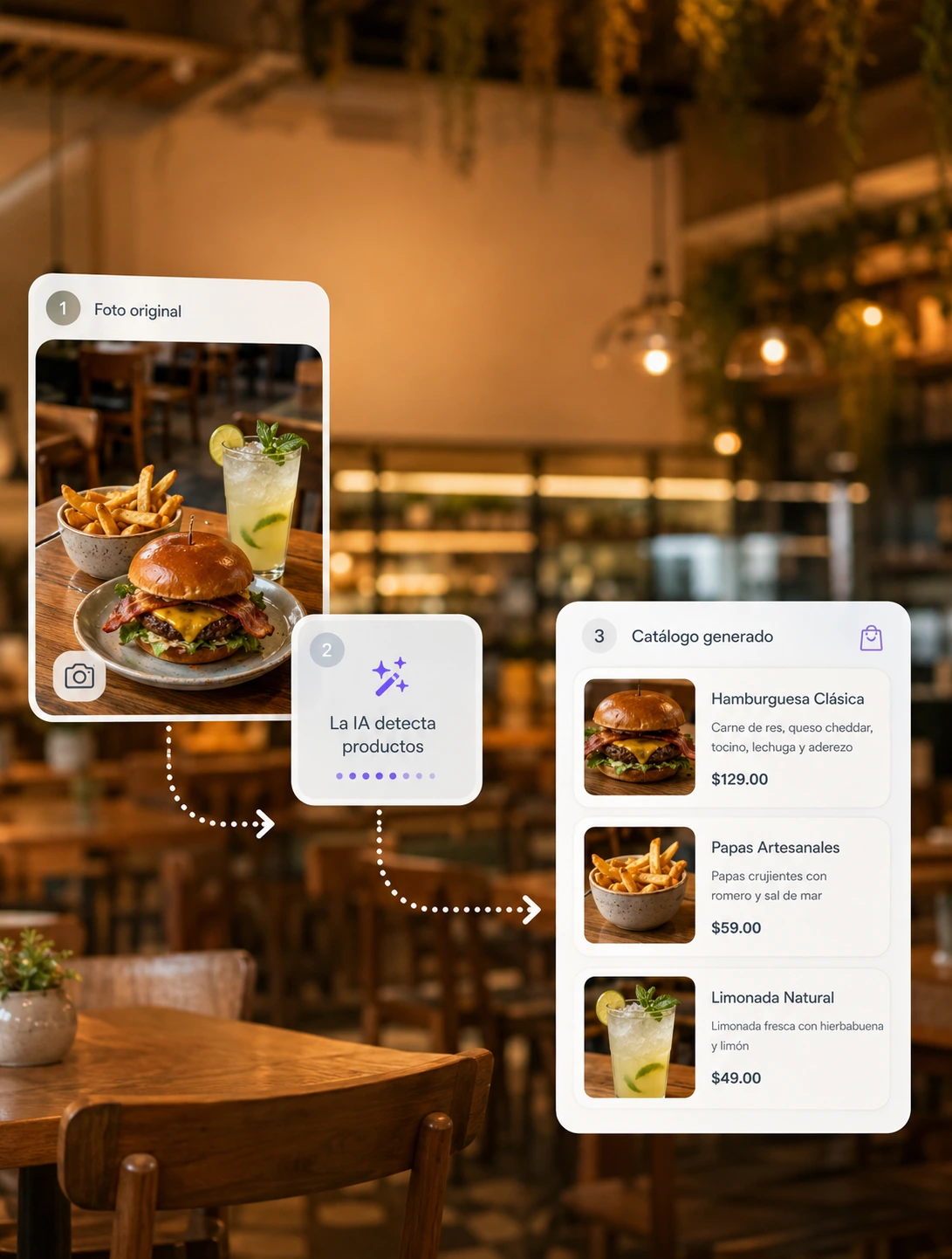 Catálogo de productos creado con inteligencia artificial en Ordena App